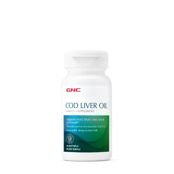 Gnc Cod Liver Oil, Ulei Din Ficat De Cod, 400 Mg, 30 Cps