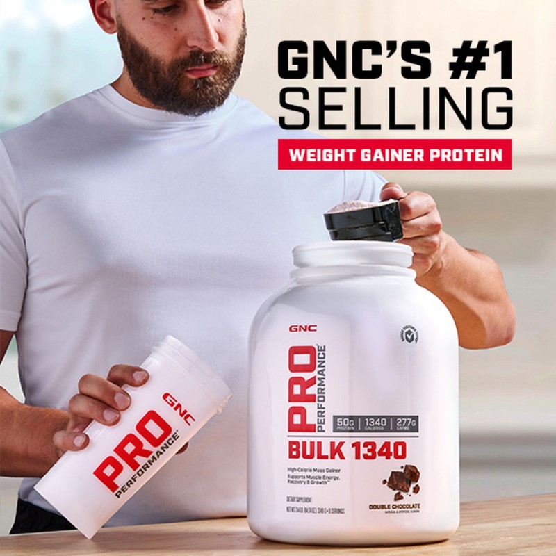 Pro Performance Bulk 1340, Formula Proteica Pentru Crestere In Greutate, Cu Aroma De Ciocolata, Testata Antidoping (3240 G), GNC