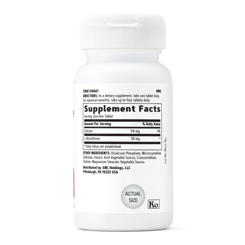 L-glutation 50 Mg (50 Tb), GNC Live Well