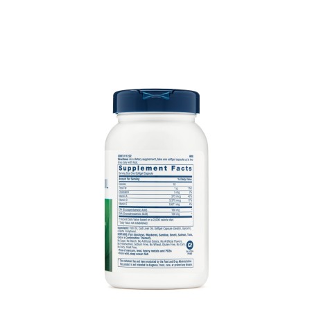 Ulei triplu din ficat de cod (90 Cps), GNC Live Well