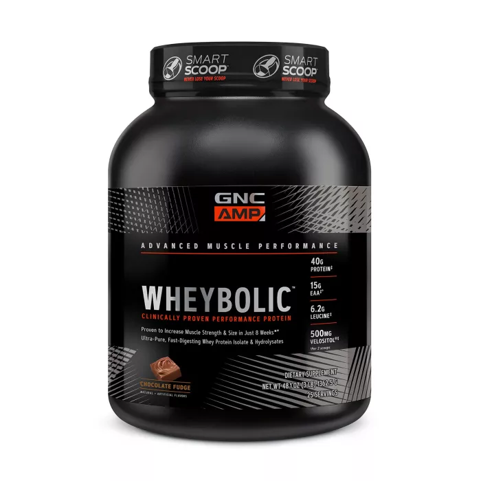 Gnc Amp Wheybolic, Proteina Din Zer, Cu Aroma De Ciocolata, 1362.5 G Gnc Amp Wheybolic, Proteina Din Zer, Cu Aroma De Ciocolata, 1362.5 G