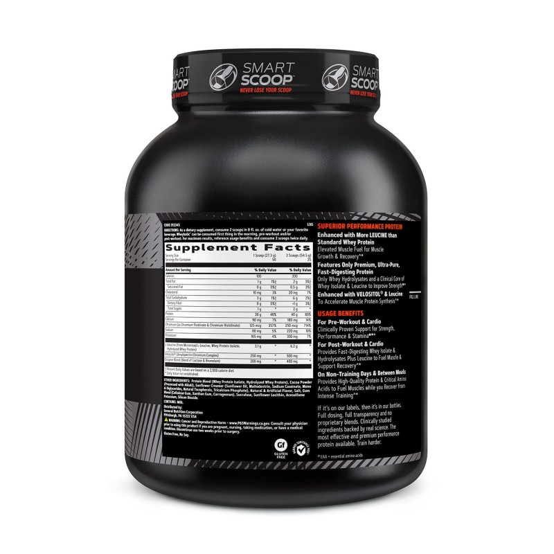 Proteina din zer cu aroma de ciocolata (1362.5 g), GNC Live Well