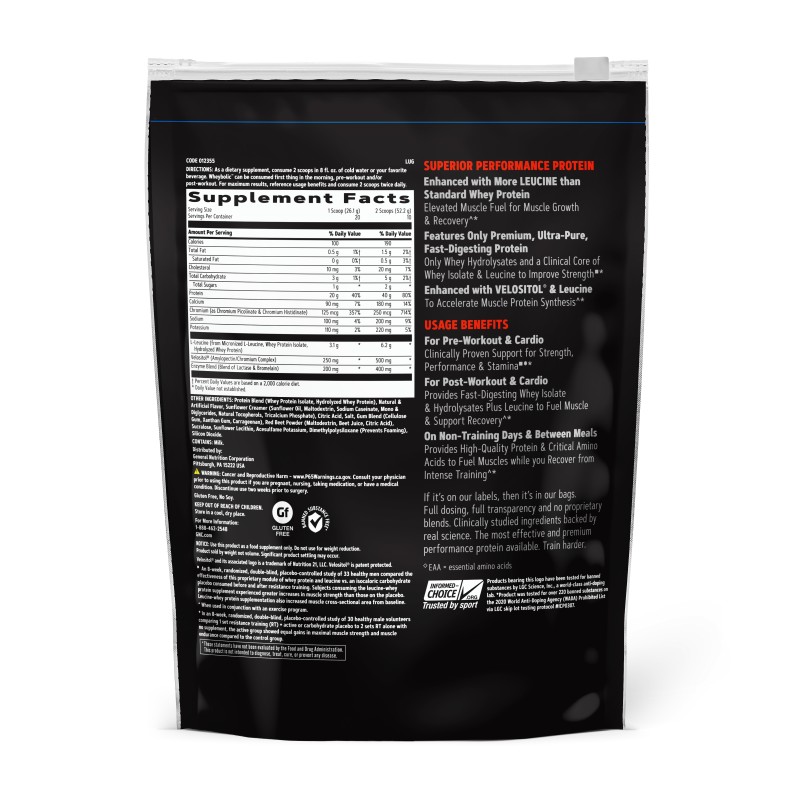 Amp proteina din zer cu aroma de capsuni (522 g), GNC Live Well