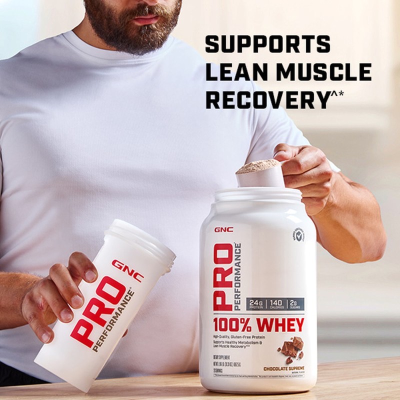 Proteina din zer cu aroma de vanilie, testata antidoping (2176 g), GNC Live Well