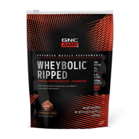 Amp wheybolic ripped, proteina din zer cu aroma de ciocolata (493.2 g), GNC Live Well