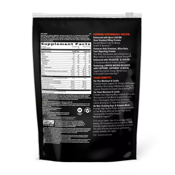 Gnc Amp Wheybolic Ripped, Proteina Din Zer, Cu Aroma De Ciocolata, 493.2 G Gnc Amp Wheybolic Ripped, Proteina Din Zer, Cu Aroma De Ciocolata, 493.2 G