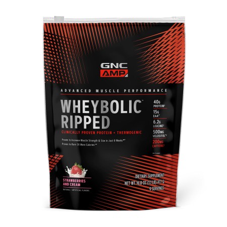 Proteina din zer cu aroma de crema de capsuni (477 g), GNC Live Well