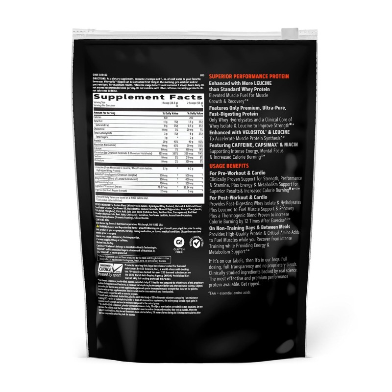 Proteina din zer cu aroma de crema de capsuni (477 g), GNC Live Well