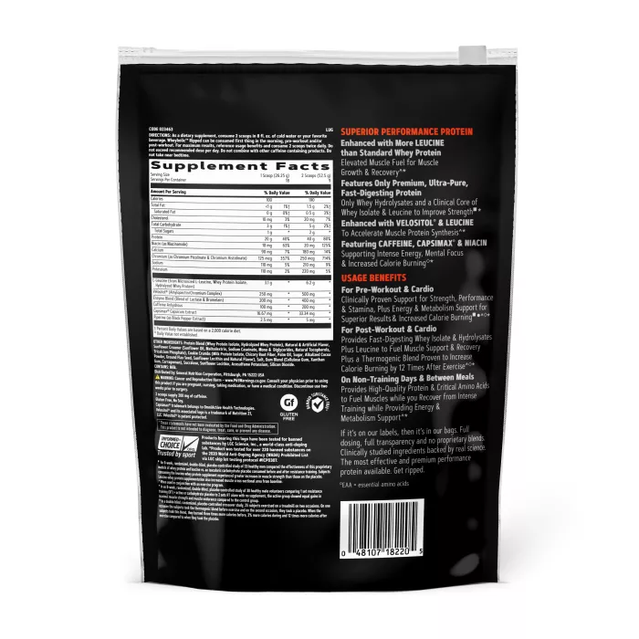 Gnc Amp Wheybolic Ripped, Proteina Din Zer, Cu Aroma De Biscuiti Cu Crema, 472.5 G Gnc Amp Wheybolic Ripped, Proteina Din Zer, Cu Aroma De Biscuiti Cu Crema, 472.5 G
