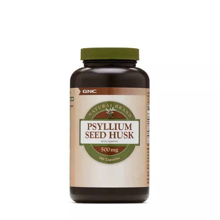 Gnc Natural Brand Psyllium Seed Husk 500 Mg, Seminte De Psyllium Decordicate, 180 Cps Gnc Natural Brand Psyllium Seed Husk 500 Mg, Seminte De Psyllium Decordicate, 180 Cps