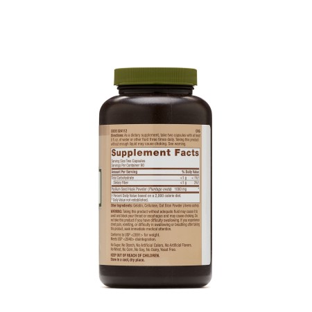 Natural brand seminte de psyllium decordicate 500mg (180 cps), GNC Live Well