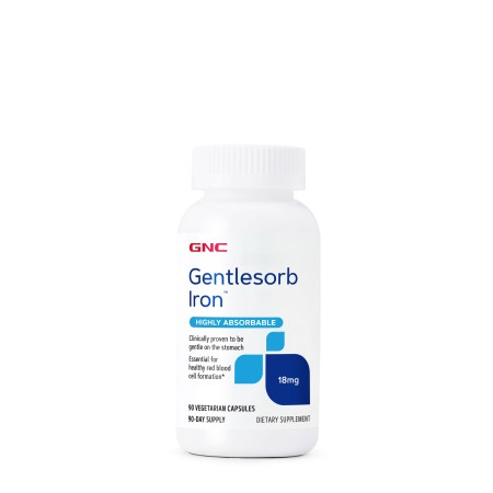 Gentlesorb fier cu absorbtie usoara 18 mg (90 Cps), GNC Live Well
