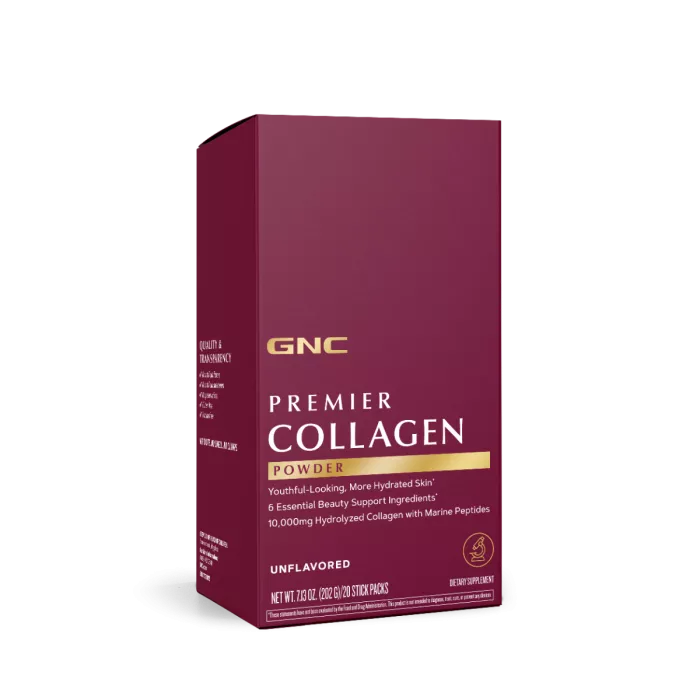 Gnc Premier Collagen Powder, Formula Premium De Peptide De Colagen Hidrolizat Fara Aroma, 20 X 10.1 G Gnc Premier Collagen Powder, Formula Premium De Peptide De Colagen Hidrolizat Fara Aroma, 20 X 10.1 G