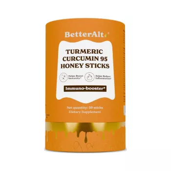 Better Alt Turmeric Curcumin 95 Honey Sticks, Pliculete De Turmeric Si Miere, 30 Pliculete