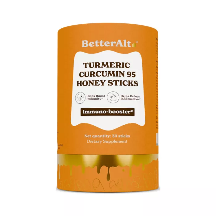Better Alt Turmeric Curcumin 95 Honey Sticks, Pliculete De Turmeric Si Miere, 30 Pliculete
