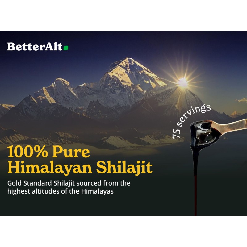 Better Alt Shilajit Himalayan, Rasina Pura Cu 75% Acid Fulvic, 30g