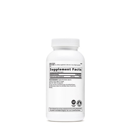 Gnc Vitamin E 268,5 Mg (400 Iu), Vitamina E 400 Ui, 180 Cps