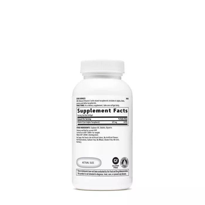 Gnc Vitamina E Naturala 1000 Ui, 60 Cps Gnc Vitamina E Naturala 1000 Ui, 60 Cps