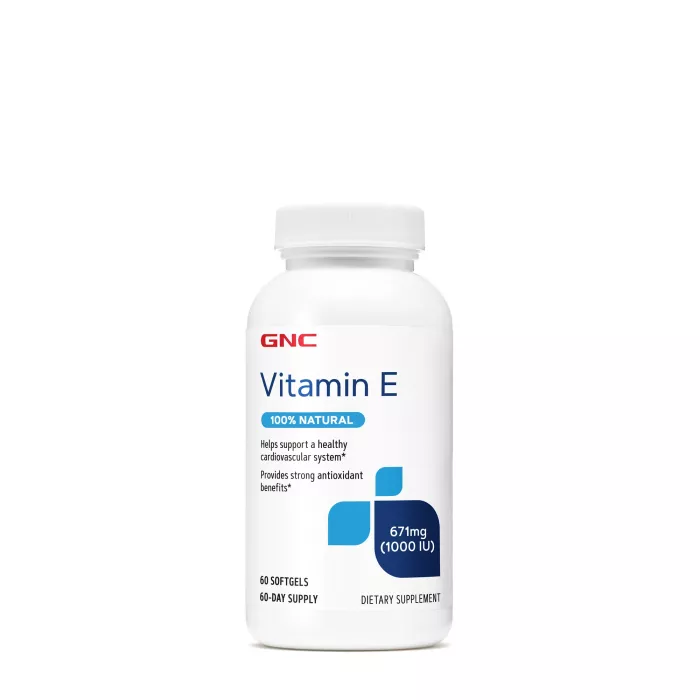 Gnc Vitamina E Naturala 1000 Ui, 60 Cps Gnc Vitamina E Naturala 1000 Ui, 60 Cps