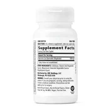 Gnc Quercetin 500 Mg, Quercetina, 60 Tb