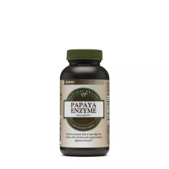 Gnc Natural Brand Papaya Enzyme, Enzime Digestive Din Papaia, 240 Tb Gnc Natural Brand Papaya Enzyme, Enzime Digestive Din Papaia, 240 Tb