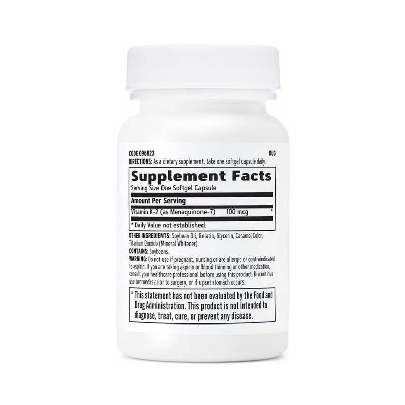 Vitamina K-2 100 mcg (60 cps), GNC Live Well