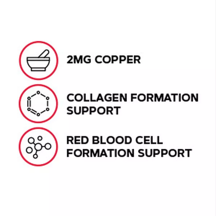 Gnc Copper 2 Mg, Cupru, 100 Tb Gnc Copper 2 Mg, Cupru, 100 Tb