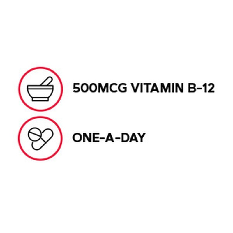 Vitamina B-12 500 mcg (100 tb), GNC Live Well