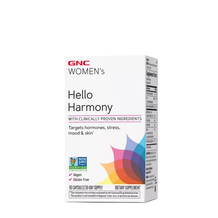Gnc Women`s Hello Harmony Pms, Formula Pentru Echilibrul Hormonal, Emotional Si Elasticitatea Pielii Femeilor, 90 Cps Gnc Women`s Hello Harmony Pms, Formula Pentru Echilibrul Hormonal, Emotional Si Elasticitatea Pielii Femeilor, 90 Cps