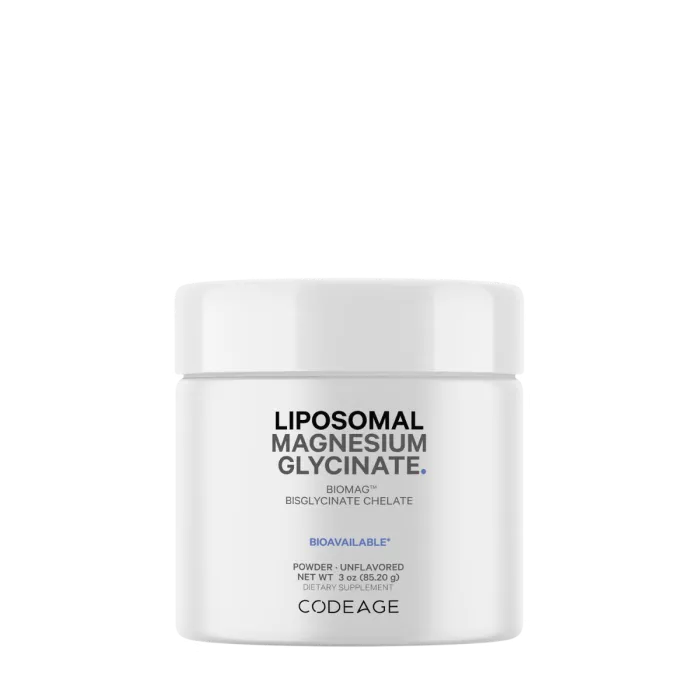 Codeage Liposomal Magnesium Glycinate, Magneziu Bisglicinat Lipozomal - Formula Avansata Pentru Absorbtie Superioara, 85.20 G Codeage Liposomal Magnesium Glycinate, Magneziu Bisglicinat Lipozomal - Formula Avansata Pentru Absorbtie Superioara, 85.20 G