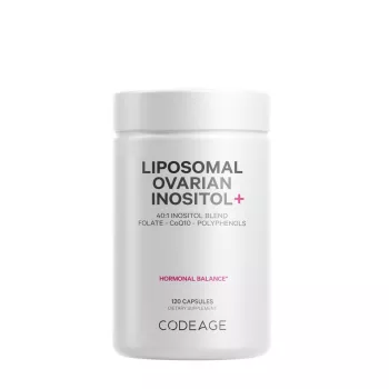 Codeage Liposomal Ovarian Inositol+, Myo-inozitol Ovarian Cu Coenzima Q10, 120 Cps