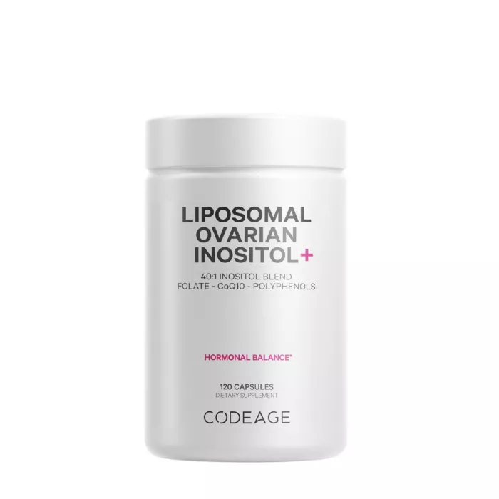 Codeage Liposomal Ovarian Inositol+, Myo-inozitol Ovarian Cu Coenzima Q10, 120 Cps Codeage Liposomal Ovarian Inositol+, Myo-inozitol Ovarian Cu Coenzima Q10, 120 Cps