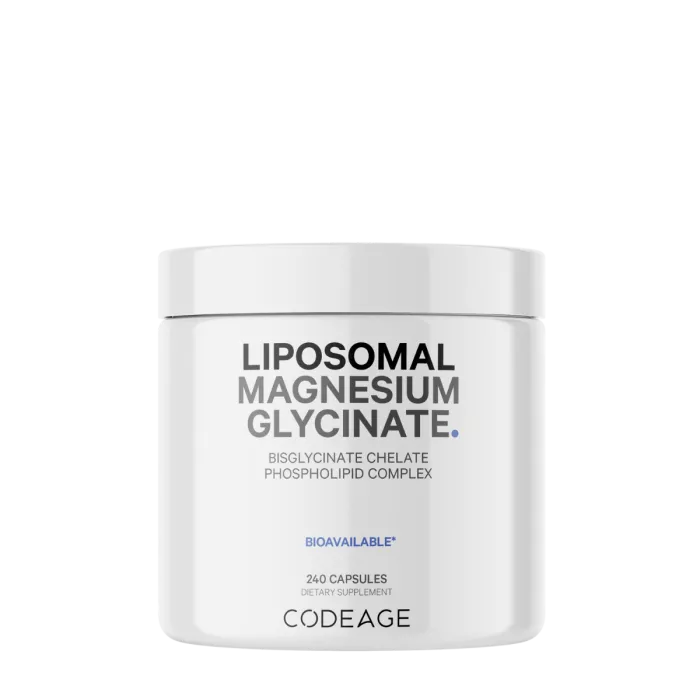 Codeage Magneziu Bisglicinat Lipozomal Cu Bioperine - Formula Avansata Pentru Absorbtie Superioara, 240 Cps Codeage Magneziu Bisglicinat Lipozomal Cu Bioperine - Formula Avansata Pentru Absorbtie Superioara, 240 Cps