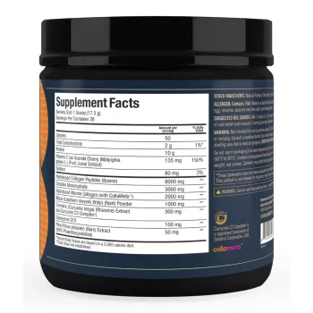 Gr8 Lifestyle Rejuven8 Collagen And Cellular Health With Sunrise Punch Flavor, Formula Pentru Sanatatea Pielii, Articulatiilor Si Regenerare Celulara, Cu Aroma De Sunrise Punch, 484.4 G
