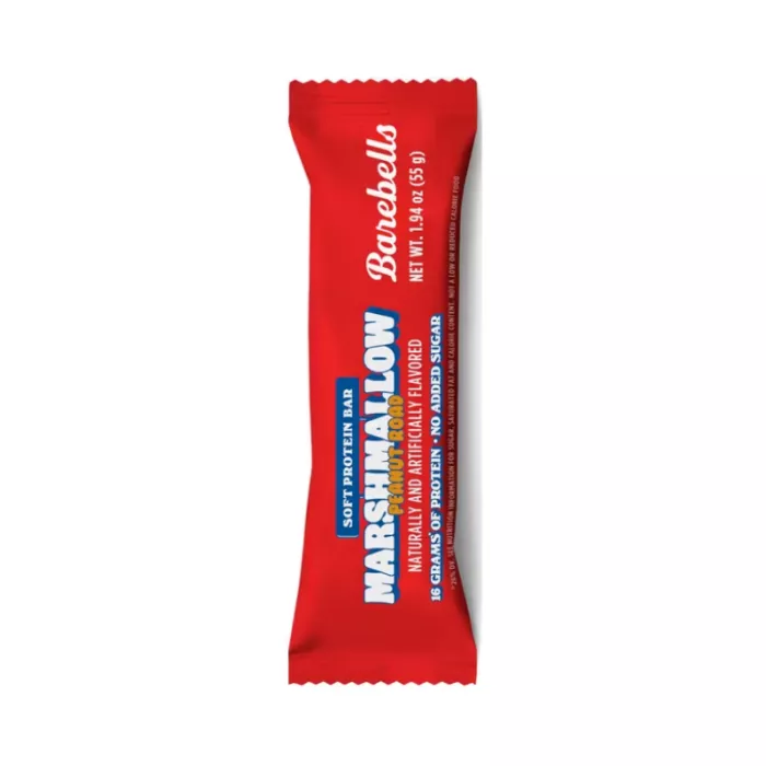 Barebells Soft Protein Bar Marshmallow Peanut Road , Baton Proteic Cu Aroma De Bezele Si Arahide, 55 G