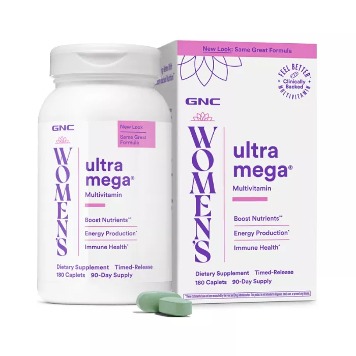 Gnc Women's Multivitamine Ultra Mega, Multivitamine Pentru Femei, 180 Tb