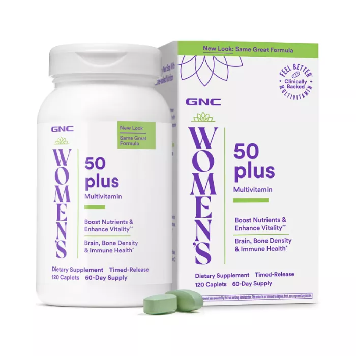Gnc Women's 50 Plus, Multivitamine Si Minerale Pentru Femei, 120 Cps