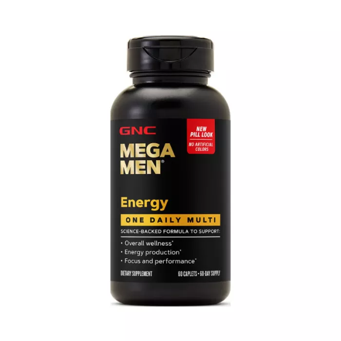 Gnc Mega Men One Daily Multi Energy, Complex De Multivitamine Pentru Barbati, 60 Tb