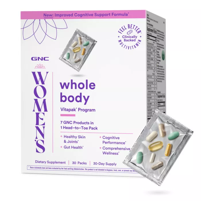 Gnc Women’s – Whole Body Vitapak Program, Complex De Multivitamine Pentru Femei, Pentru Intregul Organism, 30 Pachetele