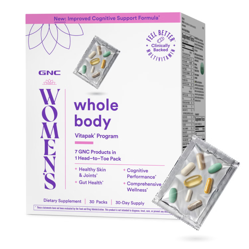 Gnc Women’s – Whole Body Vitapak Program, Complex De Multivitamine Pentru Femei, Pentru Intregul Organism, 30 Pachetele
