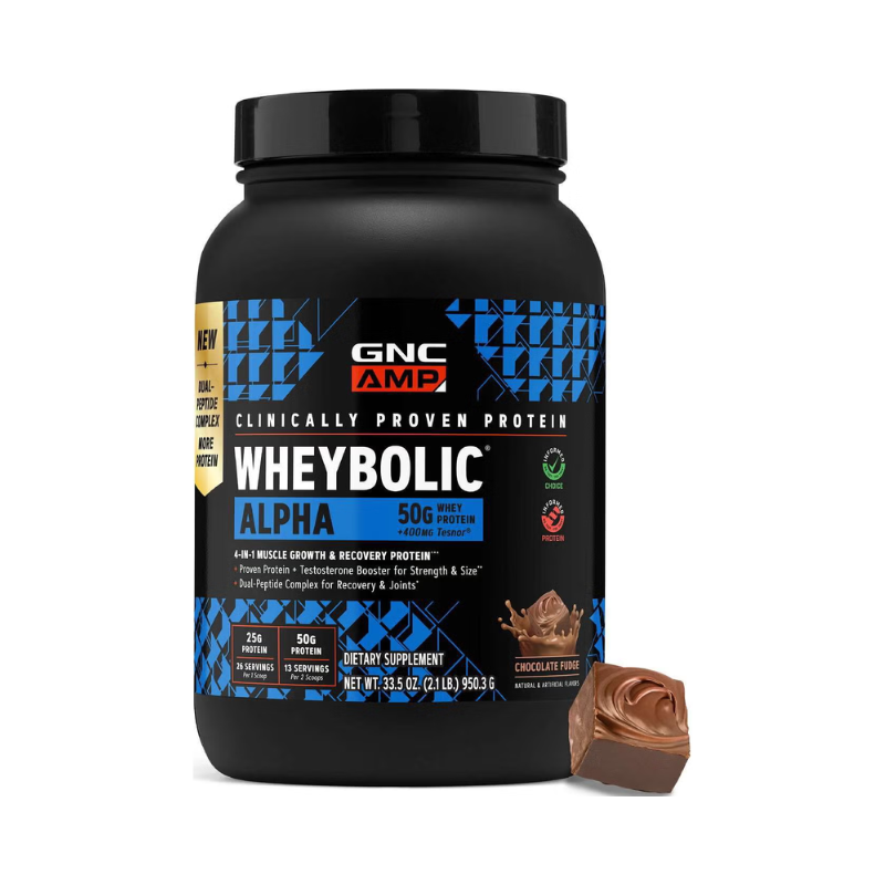Gnc Amp Wheybolic Alpha, Proteina Din Zer, Cu Aroma De Ciocolata, 950.3 G