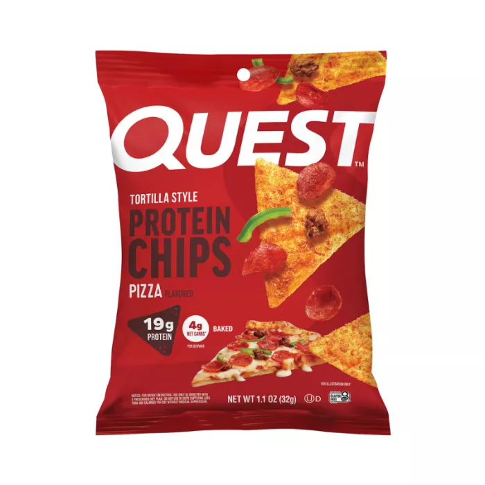 Quest Tortilla Style Protein Chips, Chipsuri Proteice Cu Aroma De Pizza, 32 G