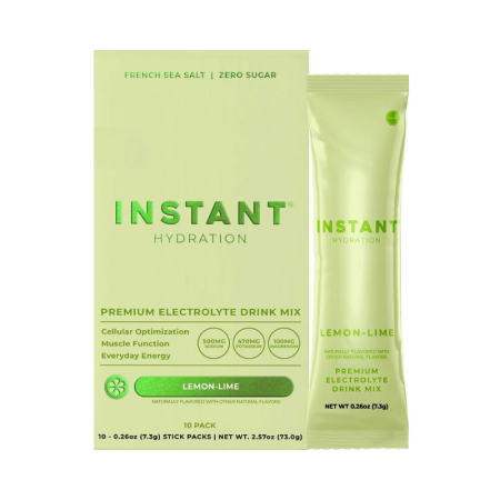 Instant Hydration, Premium Electrolyte Drink Mix, Electroliti Cu Aroma De Lamaie Si Lime, 1 Plic, 7,3 G