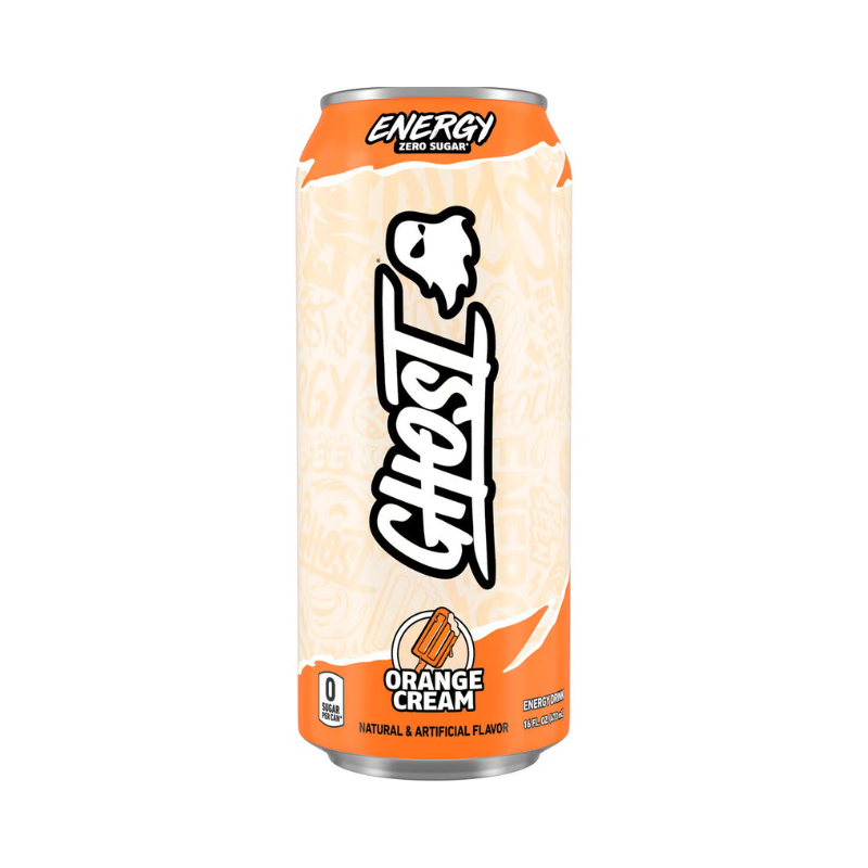 Ghost Energy Drink Orange Cream Flavor, Bautura Energizanta Cu Aroma De Portocale, 473 Ml