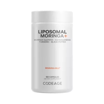 Codeage Liposomal Moringa+, Super-aliment Avansat Pentru Energie, Echilibru Si Vitalitate, 180 Cps