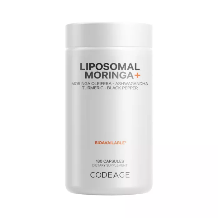Codeage Liposomal Moringa+, Super-aliment Avansat Pentru Energie, Echilibru Si Vitalitate, 180 Cps
