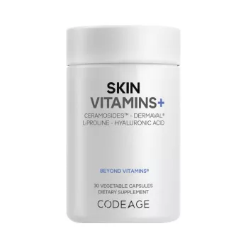Codeage Skin Vitamins+, Formula Avansata Pentru Hidratare, Elasticitate Si Stralucire Naturala A Pielii, 30 Cps