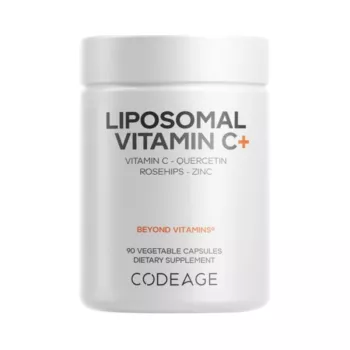 Codeage Liposomal Vitamin C, Vitamina C Liposomala - Formula Avansata Pentru Absorbtie Superioara, 90 Cps