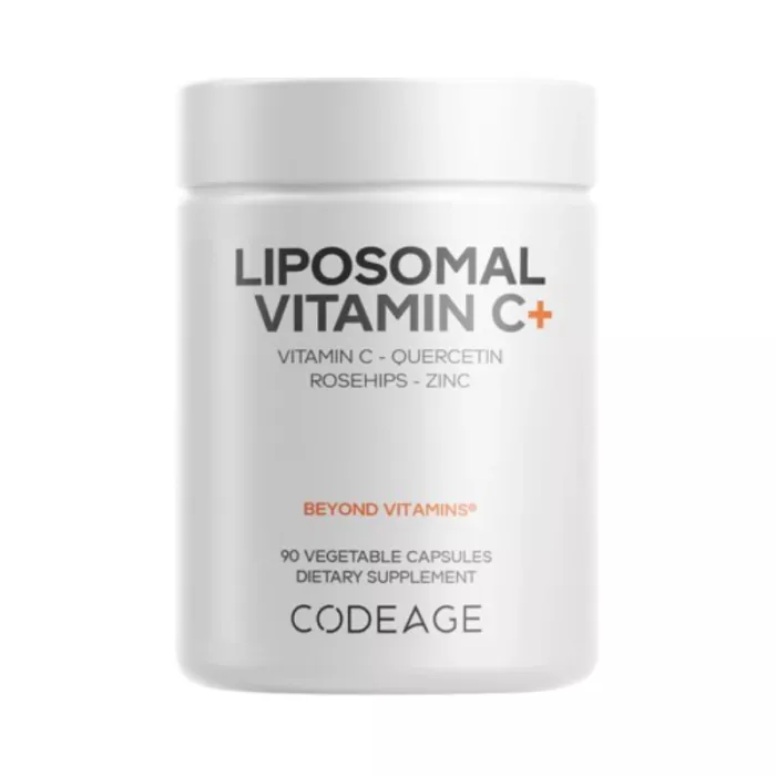 Codeage Liposomal Vitamin C, Vitamina C Liposomala - Formula Avansata Pentru Absorbtie Superioara, 90 Cps