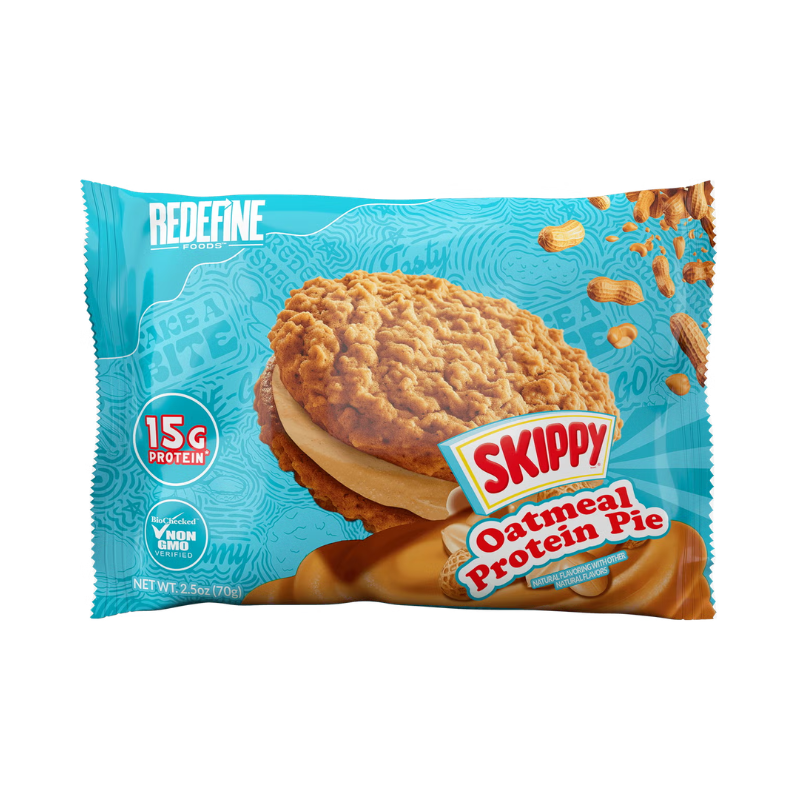 Redefine Foods Skippy Oatmeal Protein Pie, Placinta Proteica Cu Aroma De Unt De Arahide, 70 G